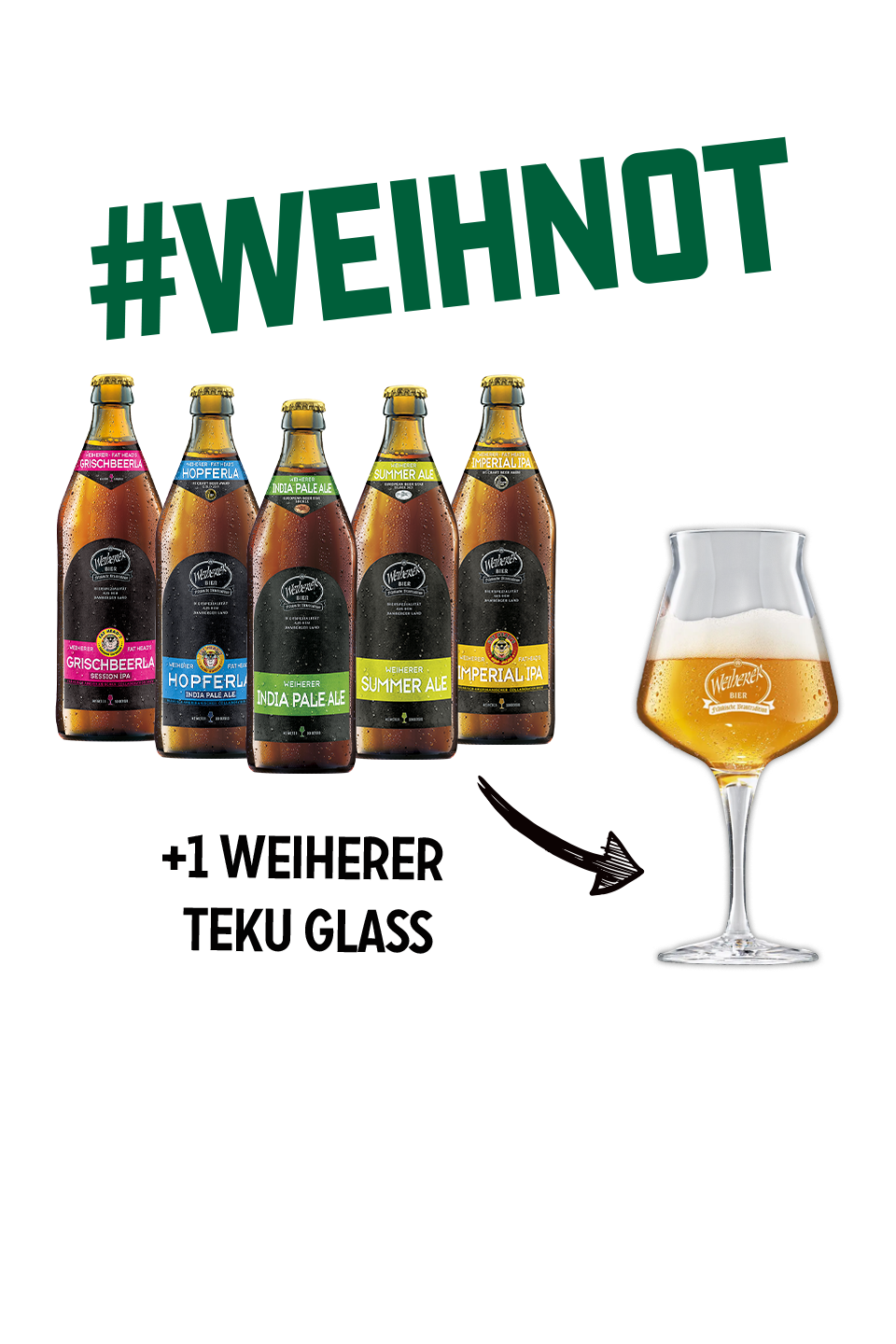 Weiherer Ale-Paket + 1 Teku-Pokal